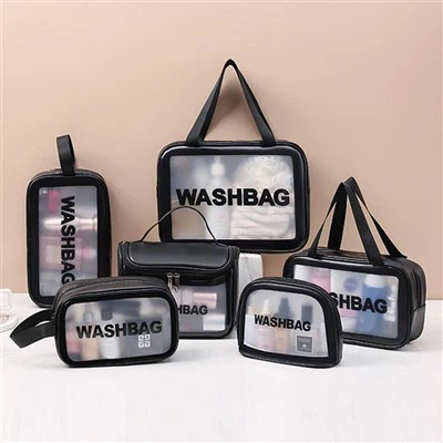 Engros Clear PVC Kosmetisk Bag Organizer