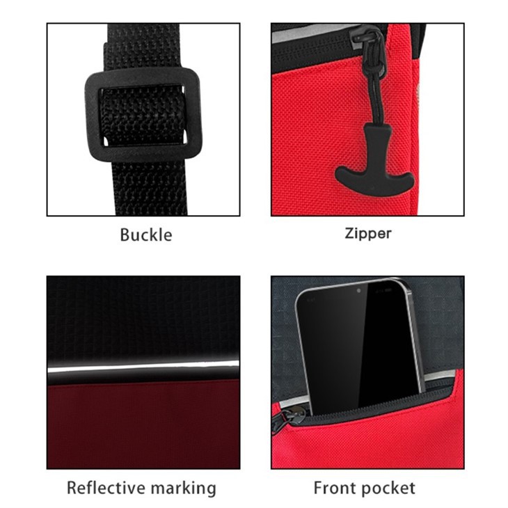 Travel Letter Pillow Chest Crossbody Waist Bag Nylon Zipper Mini Everywhere Fanny Pack Belt Bag With Adjustable Straps For Men